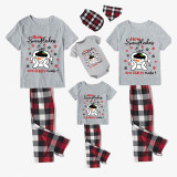 Christmas Matching Family Pajamas How Snowflakes Are Really Made Gray Short Plaids Pants Pajamas Set