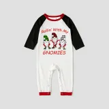 Christmas Matching Family Pajamas Rollin' with My Gnomies Gray Pajamas Set