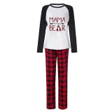 Christmas Matching Family Pajamas Papa Mama and Baby Bear White Pajamas Set
