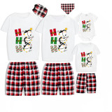 Christmas Matching Family Pajamas Hohoho Penguin Gray Short Pajamas Set
