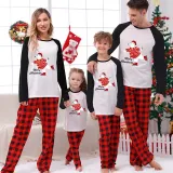 Christmas Matching Family Pajamas Skating Bear Merry Christmas White Pajamas Set