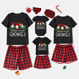 Christmas Matching Family Pajamas Sitting Gnimoes Black Pajamas Set