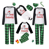 Christmas Matching Family Pajamas I Love My Family Penguin Green Pajamas Set