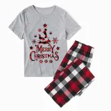 Christmas Matching Family Pajamas Merry Christmas Dachshund White Short Pajamas Set