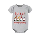 Christmas Matching Family Pajamas LA LA LA LA Gnomies Merry Christmas Short Pajamas Set