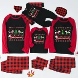 Christmas Matching Family Pajamas Merry Christmas Dachshund Print Red Pajamas Set