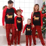 Christmas Matching Family Pajamas Dachshund Through the Snow Red Pajamas Set