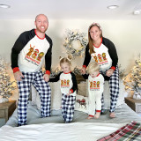 Christmas Matching Family Pajamas Dachshund Through the Snow Three Pets Gray Pajamas Set