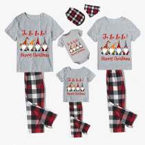 Christmas Matching Family Pajamas LA LA LA LA Gnomies Merry Christmas Short Pajamas Set