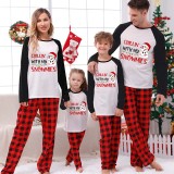 Christmas Matching Family Pajamas Chillin' with Snowman White Pajamas Set