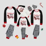 Christmas Matching Family Pajamas Dachshund Through the Snow Plaids Gray Pajamas Set