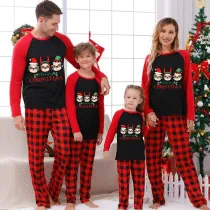 Christmas Matching Family Pajamas Merry Christmas Sloth Red Pajamas Set
