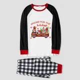 Christmas Matching Family Pajamas Holiday Car with Gnome Gray Pajamas Set