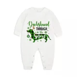 Christmas Matching Family Pajamas Dachshund Through the Snow Plaids Green Pajamas Set