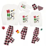 Christmas Matching Family Pajamas Hohoho Penguin White Pajamas Set