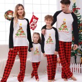 Christmas Matching Family Pajamas Penguins Tree Merry Christmas White Pajamas Set