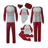 Christmas Matching Family Pajamas Dachshund Through the Snow Light Gray Pajamas Set