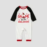 Christmas Matching Family Pajamas Through Snowflakes Gnomie For the Holidays Gray Pajamas Set