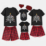 Christmas Matching Family Pajamas Luminous Glowing We Are Family Tree Short Pajamas Set