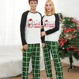 Christmas Matching Family Pajamas Let It Snow Penguin Green Pajamas Set