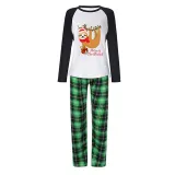 Christmas Matching Family Pajamas Sloth Christmas Gift Green Pajamas Set