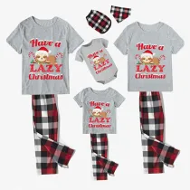 Christmas Matching Family Pajamas Have A Lazy Christmas White Short Pajamas Set
