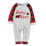 Christmas Matching Family Pajamas Papa Mama and Baby Bear Family Red Pajamas Set