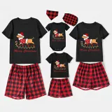 Christmas Matching Family Pajamas Merry Christmas Dachshund Black Pajamas Set