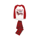 Christmas Matching Family Pajamas Dachshund Through the Snow Plaids Gray Pajamas Set