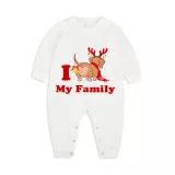 Christmas Matching Family Pajamas I Love My Family Dachshund Green Pajamas Set