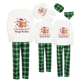 Christmas Matching Family Pajamas Dachshund Through the Snow Green Pajamas Set