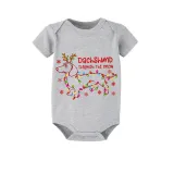 Christmas Matching Family Pajamas Dachshund Through the Snow Light White Short Pajamas Set