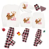Christmas Matching Family Pajamas Merry Christmas Dachshund White Pajamas Set