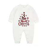 Christmas Matching Family Pajamas Merry Christmas Dachshund White Pajamas Set