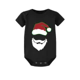Christmas Matching Family Pajamas Luminous Glowing Santa Christmas Short Pajamas Set