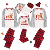 Christmas Matching Family Pajamas I Love My Family Dachshund White Pajamas Set