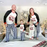 Christmas Matching Family Pajamas Dachshund Through the Snow Plaids Gray Pajamas Set