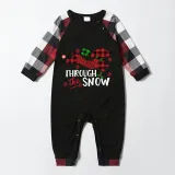 Christmas Matching Family Pajamas Dachshund Through the Snow Plaids Red Pajamas Set
