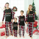 Christmas Matching Family Pajamas Rollin' with My Three Gnomies Black Red Pajamas Set