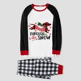 Christmas Matching Family Pajamas Dachshund Through the Snow Plaids Gray Pajamas Set