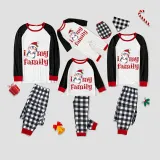 Christmas Matching Family Pajamas I Love My Family Penguin Gray Pajamas Set