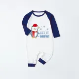 Christmas Matching Family Pajamas Let It Snow Penguin Blue Pajamas Set