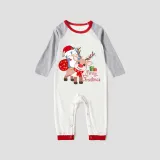 Christmas Matching Family Pajamas Merry Christmas Penguin Deer White Pajamas Set