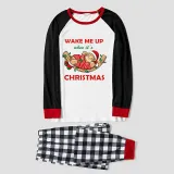 Christmas Matching Family Pajamas Wake Me Up When It's Christmas Gray Pajamas Set