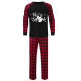 Christmas Matching Family Pajamas Let It Snow Black Pajamas Set