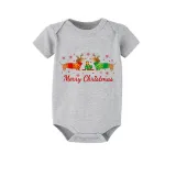 Christmas Matching Family Pajamas Merry Christmas Dachshund Heart White Short Pajamas Set