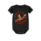 Christmas Matching Family Pajamas Dachshund Merry Christmas Black Pajamas Set