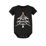 Christmas Matching Family Pajamas Luminous Glowing We Are Family Tree Short Pajamas Set
