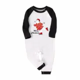 Christmas Matching Family Pajamas Skating Bear Merry Christmas Green Pajamas Set