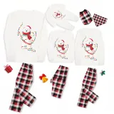 Christmas Matching Family Pajamas Christmas String Light Bear White Pajamas Set